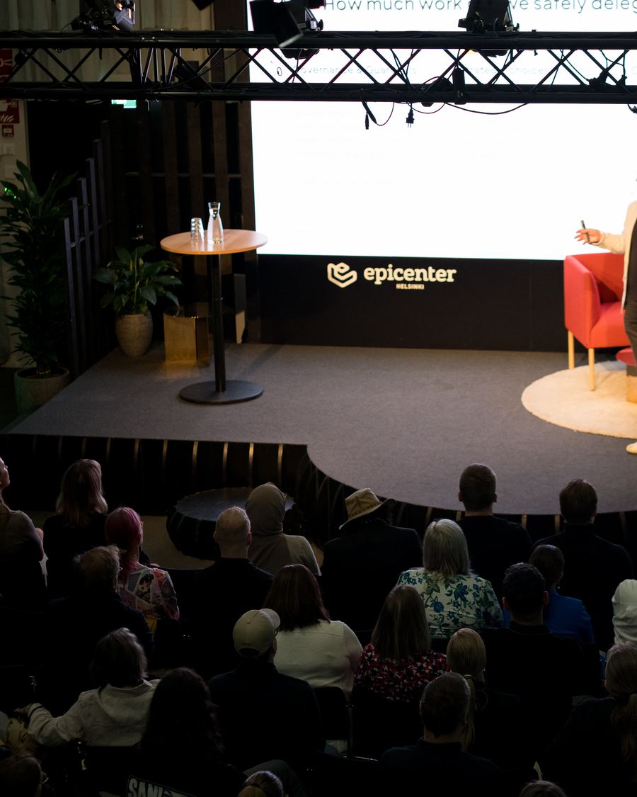 The room at Epicenter Helsinki during the event